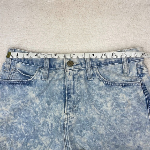 Levi's Orange Tab Reissue Light Blue Acid Wash Denim Jean Shorts Women's 29 EUC - Picture 3 of 11